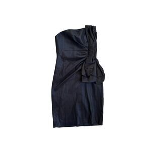 Daisy Black Sleeveless Party Bow Dress - Size S